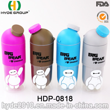 Botella de agua de BPA plástica popular del nuevo estilo 480ml (HDP-0818)